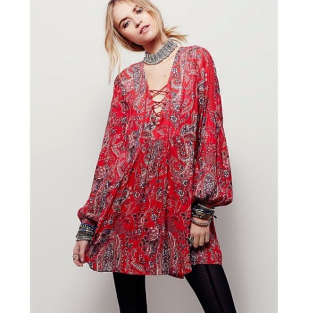 Free People Rain or Shine Mini Dress Size XS